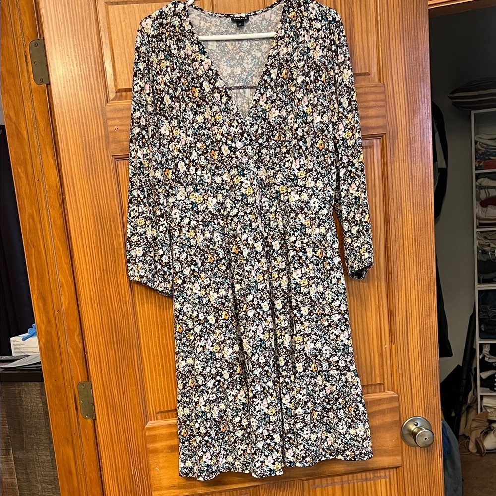 Torrid Floral V-Neck Dress
